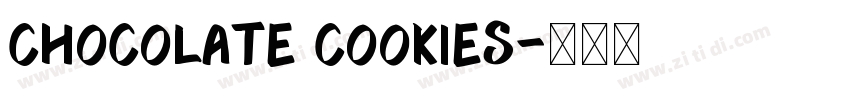 Chocolate Cookies字体转换